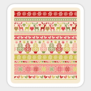 Christmas Stripe 42 Sticker